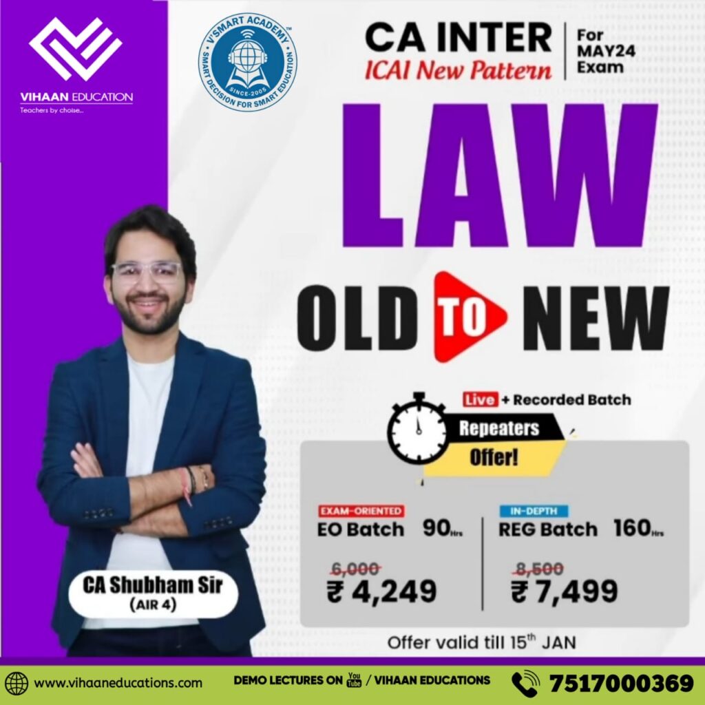 Ca Inter Corporate And Other Laws Icai New Pattern Regular Exam