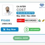 CA Inter Cost and Management Accounting ICAI New Pattern Regular Batch by CA Darshan Chandaliya May 2024 / Nov 2024
