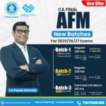 CA Final - AFM - Regular In-Depth & Exam-Oriented - CA Pavan Karmele - For May / Sep 26 & Jan 27