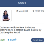 CA INTERMEDIATE NEW SYLLABUS CORPORATE & OTHER LAWS BOOKS BY CA DEEPIKA RATHI