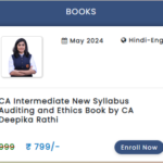 CA INTERMEDIATE NEW SYLLABUS AUDITING AND ETHICS BOOK BY CA DEEPIKA RATHI