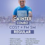 CA Inter Combo - Cost + FM SM  ((Regular - New Course) - CA Rahul Garg For May & Sep 26