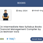 CA INTERMEDIATE NEW SYLLABUS BOOKS FINANCIAL MANAGEMENT COMPILER BY CA MOHNISH VORA