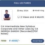 CA INTERMEDIATE NEW SYLLABUS CORPORATE AND OTHER LAWS BY CA INDRESH GANDHI (RECORDED)(PDF NOTES)-ALTIMATE CA