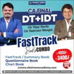 CA FINAL DT IDT FASTRACK BOOKS SET BY CA VIJAY SARDA & CA YASHWANT MANGAL - Ekatvam Academy