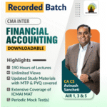 CMA Inter Financial Accounting For June 26 / Dec 26