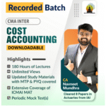 CMA Inter Cost Accounting For June 26 / Dec 26