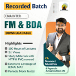 CMA Inter FM & BDA For June 26 / Dec 26