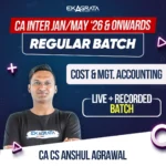 CA Intermediate Regular Course for Costing Jan 26, May 26 And Onwards | Online Live Classes by Adda 247