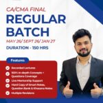 CA/CMA Final DT Regular Batch for May26 /Sept26/Jan27