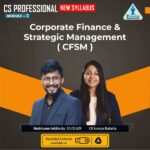Corporate finance and Strategic management ( CFSM)-New syllabus -New syllabus - Dec 25 / June 26