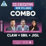 CS Executive New Syllabus Combo – (CLAW + SBIL + JIGL) - Dec 25 & Jun 26