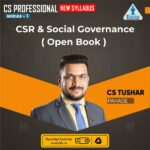 CSR and social governance ( CS Professional new syllabus ) For Dec 25 / June 26