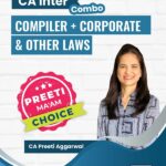CA Inter Books Combo (Law Book, Compiler, MCQ Smart Book) - CA Preeti Aggarwal