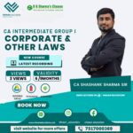 CA Inter Laws Full Course Video Lectures By CA Shashank Sharma