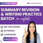 Summary revision + Writing Practice Batch (JAN 2026 & May 2026 attempt)