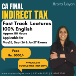 PRE-ORDER: CA Final IDT – Fast Track Lectures – May 2026, September 2026 & Jan 2027 Exams – English