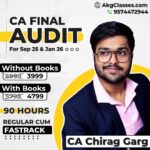 Audit Regular/Fastrack Batch (Recorded Batch) For Jan'26