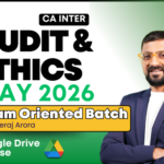 CA Inter Audit Exam Oriented Fast Track for May 2026 Google Drive / Android App Classes