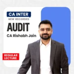 CA Inter Audit Regular Lectures By CA Rishabh Jain Sep 25 / Jan 26