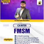 CA Inter FM & SM Live + Recoded Batch for Jan / May & Sep 26