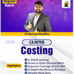 CA Inter Costing - (Live + Recorded) - Regular Batch | Jan - May & Sep 26