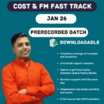 COST & FM FAST TRACK CA INTER JAN 2026 (PRERECORDED)