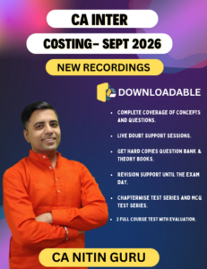 CA Inter Costing Batch for MAY / SEPT 2026 - Downloadable Classes - Image 2