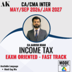 Income Tax Fast Track Exam Oriented – May/Sep 2026-Jan 2027