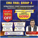 CMA Final Strategic Cost Management SCM (Group 3) by CA Satish Jalan - June 26 & Dec 26