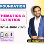 Mathematics & Statistics | Dec 25 & June 26 | CA Pranav Chandak