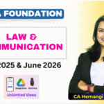 Law & Communication | Dec 25 & June 26 | CA Hemangi Kothari