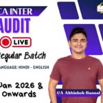 CA Inter Audit Hindi-Eng Live & Recorded Regular Batch For Jan 26, May 2026 & Sept 2026