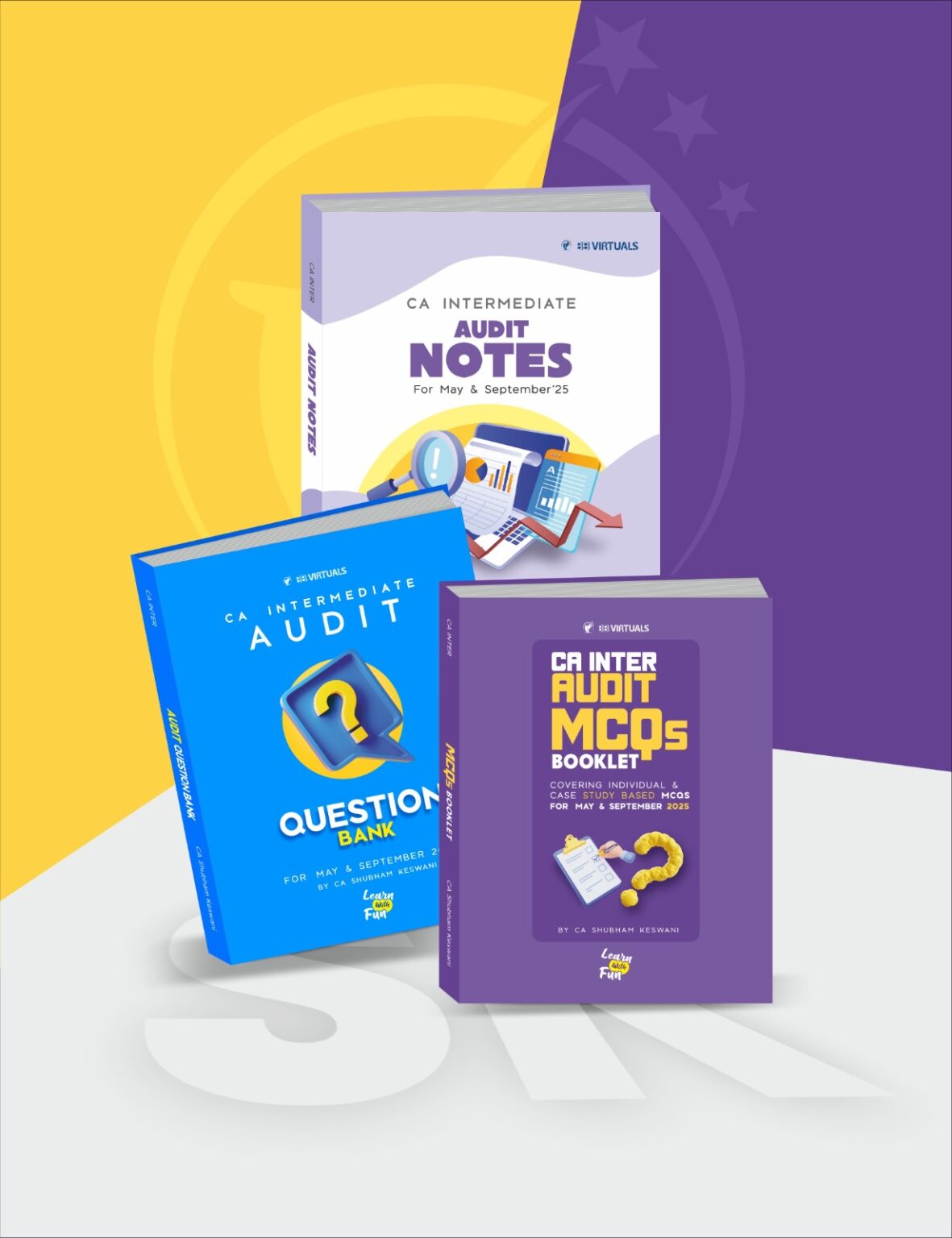 CA Inter Combo Audit Notes, Question Bank & MCQ Book By CA Shubham
