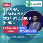 CA Final AFM Regular Course 2024 May - Shashank Wandhe