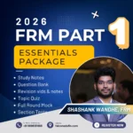 FRM Part I Essentials Package May Aug Nov 2026 (eBooks, Mock Test, Question Bank) - Shashank Wandhe