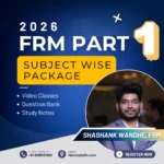 FRM Part I Subject Wise Classes May 2026 - Shashank Wandhe