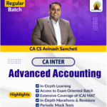 CA Inter Advanced Accounting ( Live +Recorded) - Regular Batch | Jan / May & Sep 26
