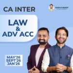 CA Inter – Corporate & Other Law+Advance Accounts Jan’26 May'26 & Sept’26