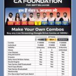 CA Foundation All Subjects Combo Recorded/Live