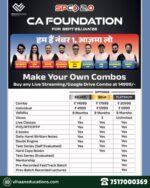 CA Foundation All Subjects Combo Recorded/Live