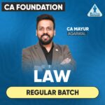 CA Foundation Law By CA Mayur Agarwal For May26 / Sep26