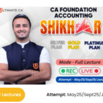 CA Foundation New Syllabus Accounting Full Lectures For May26 / Sept26 & Jan27