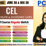 Corporate & Economic Laws | June 26 & Dec 26 | CA Hemangi Kothari