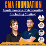 Fundamentals of Accounting By CA/CMA Santosh Kumar & Costing By CA/ACCA Amarjit Kaur For Dec'25 & June'26 / Dec'26