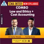 CMA INTER (New Syllabus) – LAW ETHICS + COSTING For Dec 25 & June 26