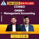CMA INTER (New Syllabus) – MANAGEMENT ACCOUNTING + OMSM For Dec 25 & June 26