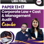 CMA FINAL - PAPER 13 & 17- CORPORATE LAW & COST MANAGEMENT AUDIT COMBO For  June 26/Dec 26/June 27 Exams