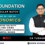 CA Foundation – Economics by CA Tushar Taparia Sir