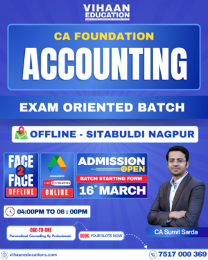CA Foundation Accounting – Exam Oriented Batch